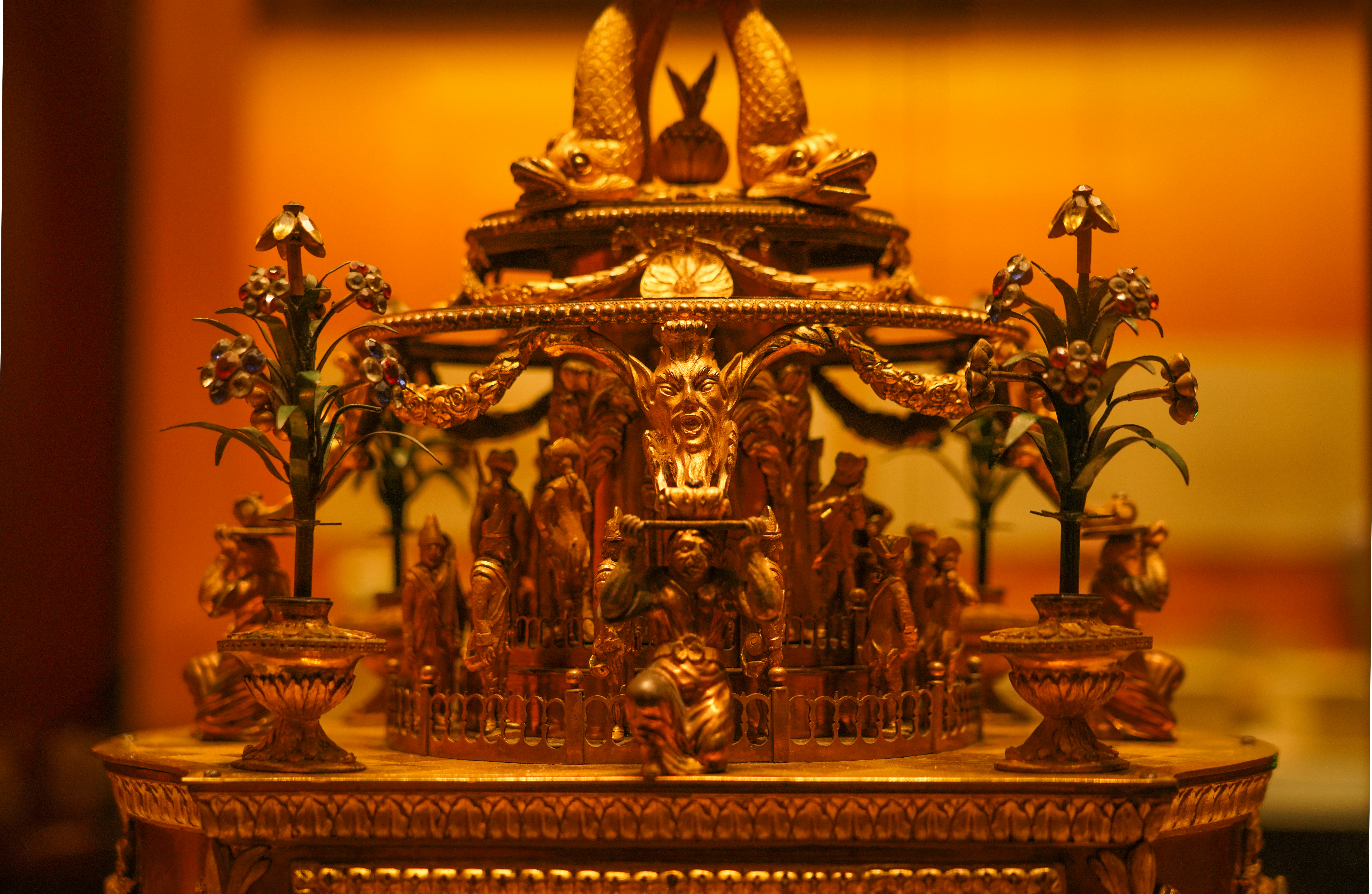 Gold buddha figurine