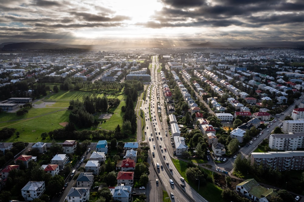 aerial view of city during daytime