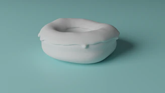 Close-up of a sleek, modern pillow with a smooth surface designed to reduce skin friction.