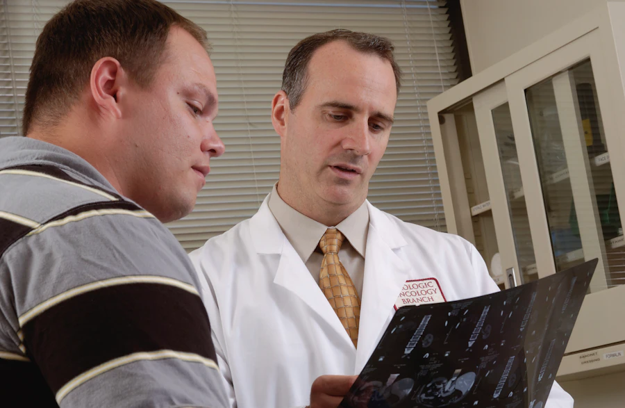 Medical professionals collaborating