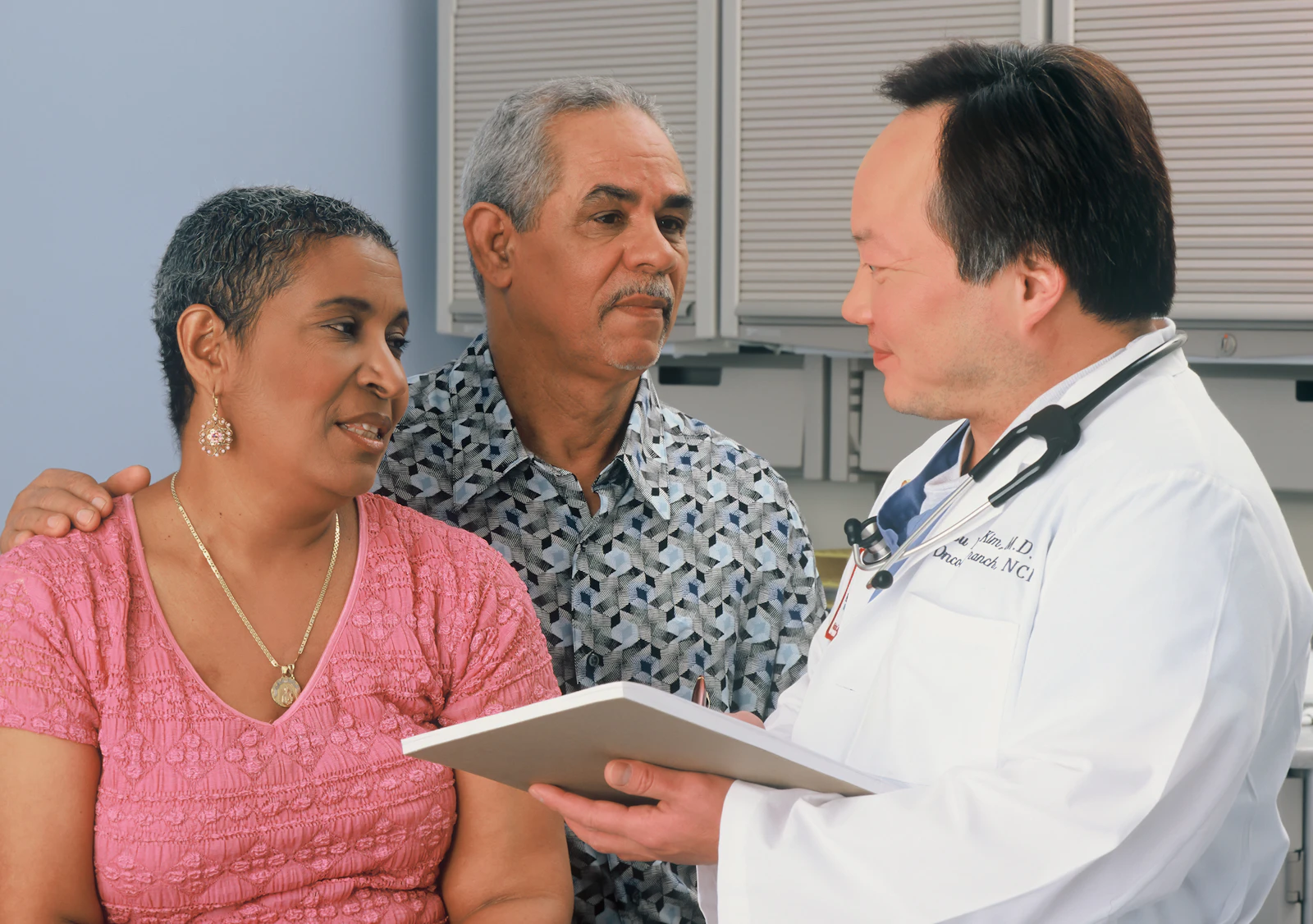 Dr. Kunal Desai, andrologist, reviewing results on a tablet