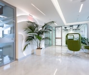 green potted plant on white ceramic floor tiles