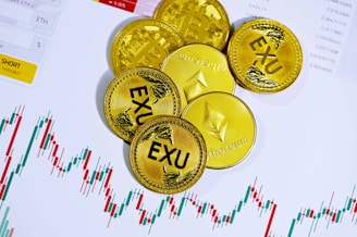gold and silver round coins