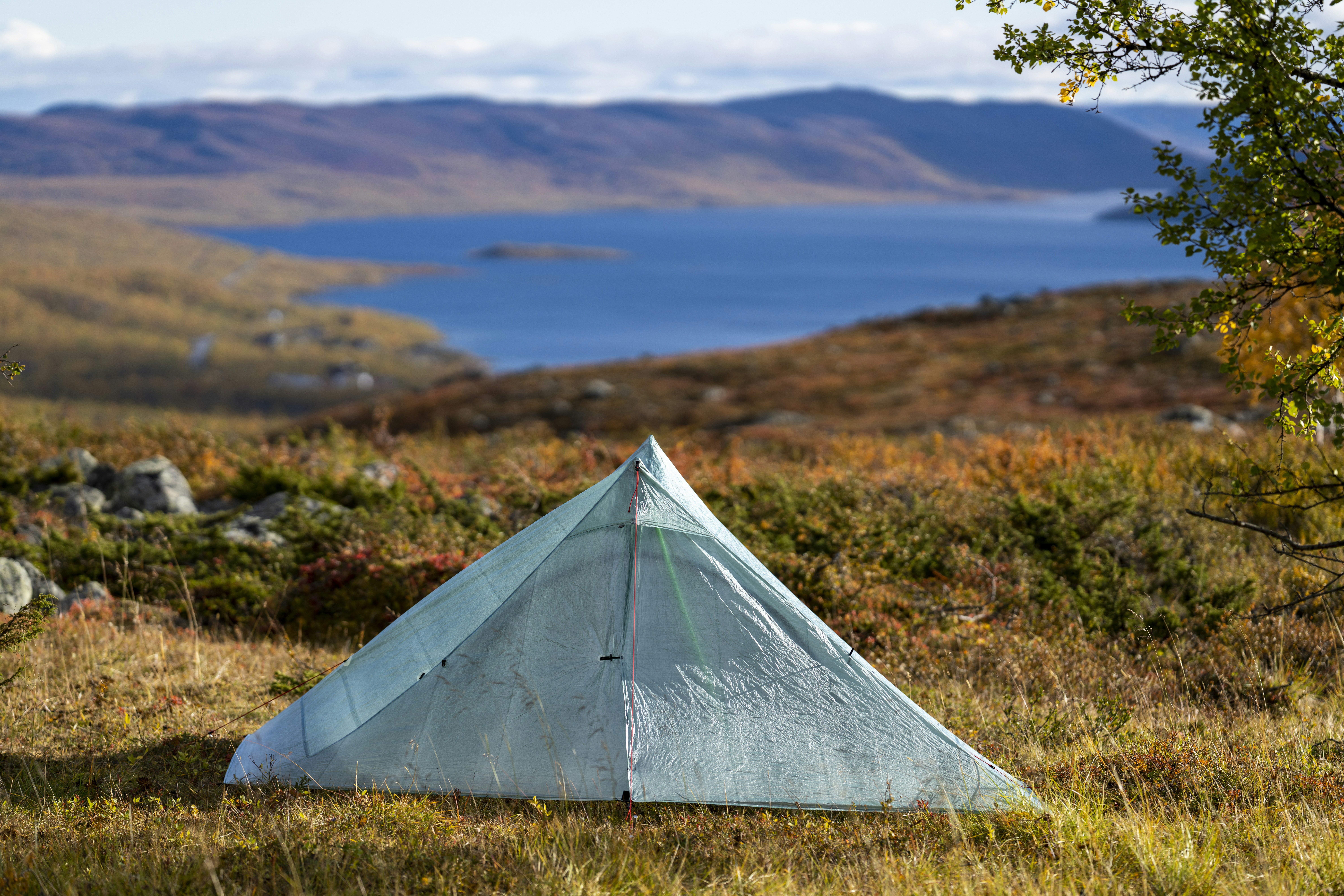 Tent above Kilpisjärvi, Finland.