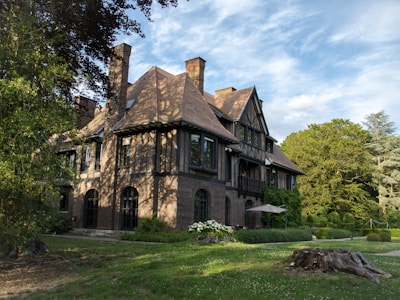 A traditional family home with a garden.