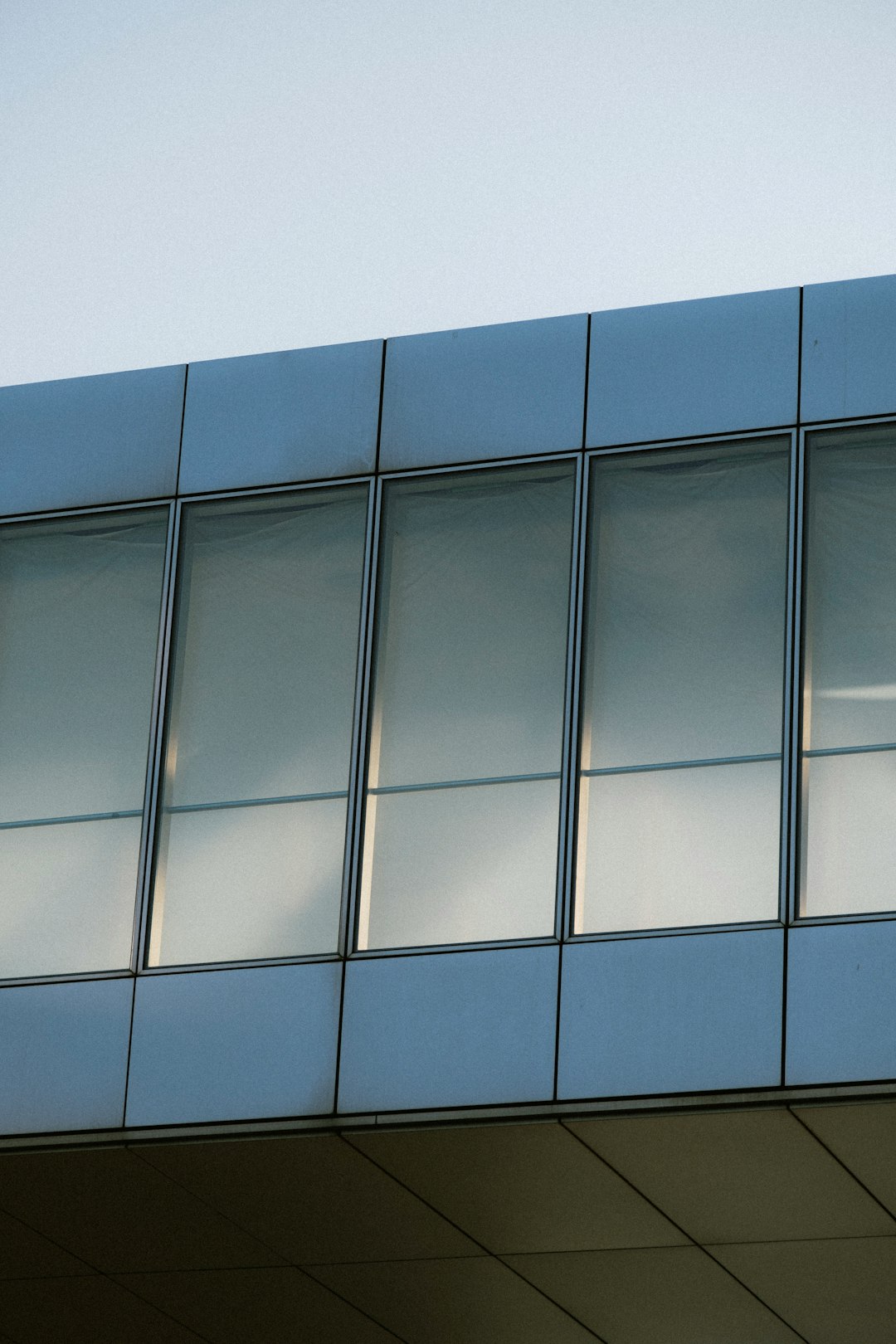 white and blue concrete building