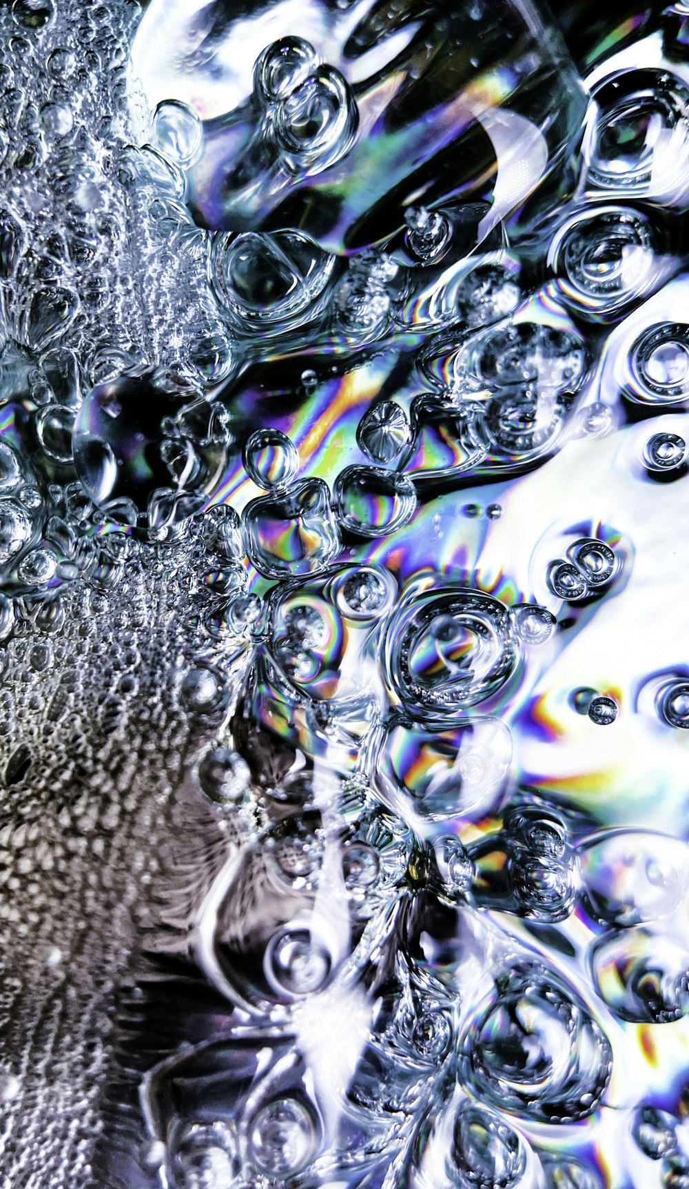 ガラス表面の水滴