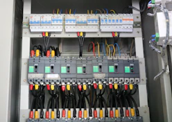 Completed fuse board upgrade with neat wiring and labels.