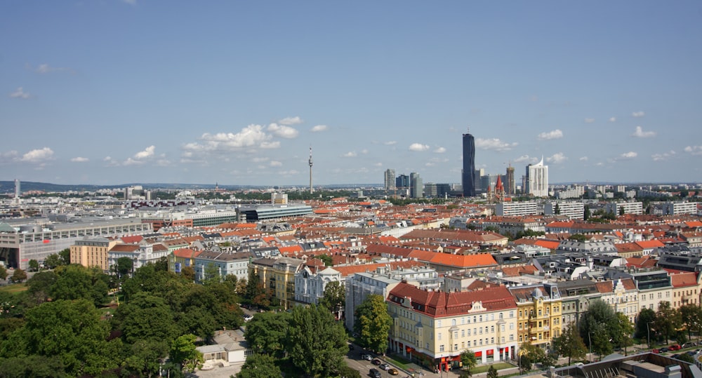 aerial view of city buildings during daytime