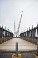 A sturdy, elegant bridge spanning a river, showcasing durable materials and timeless design.