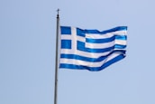 flag of us a on pole