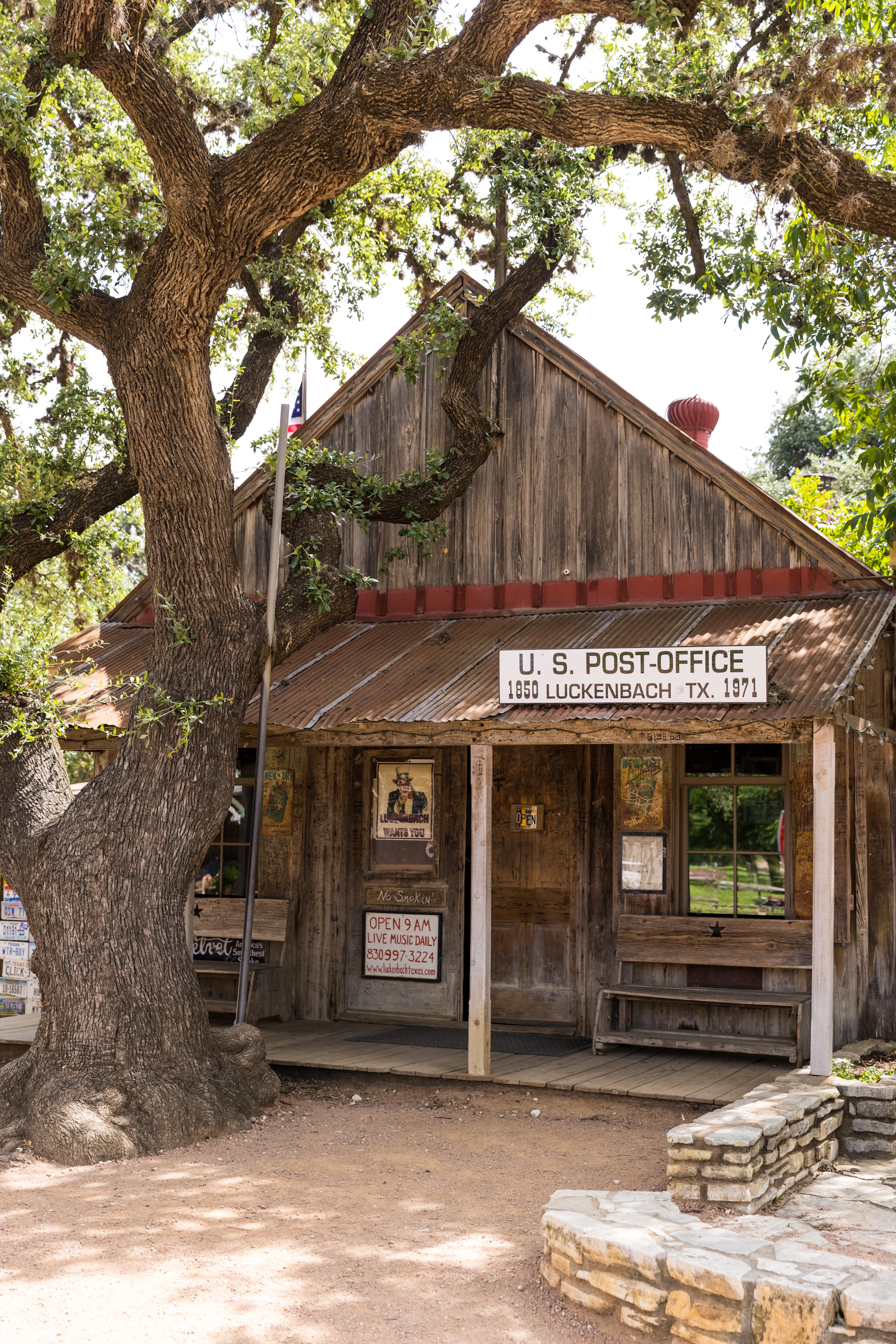 Historic brown wooden building