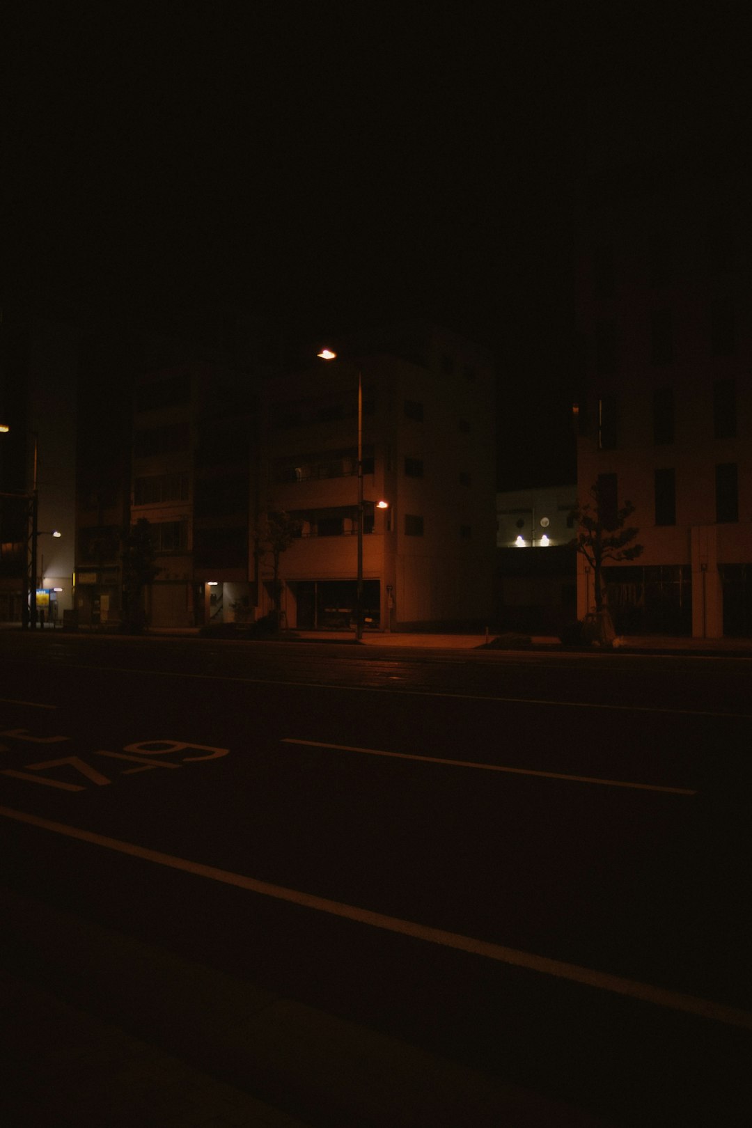 white concrete building during night time
