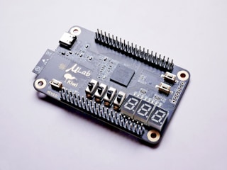 a close up of a small electronic device