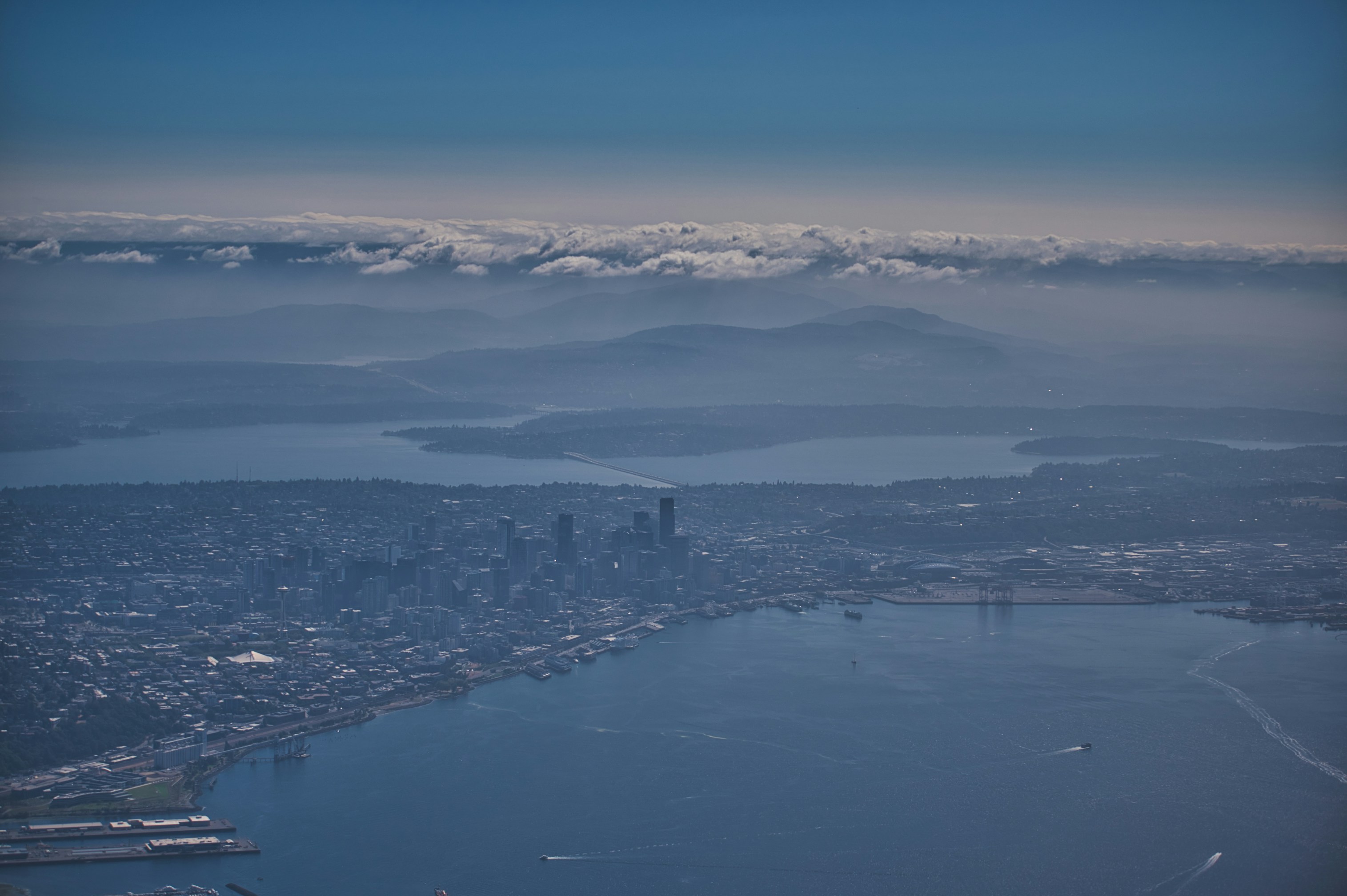 aerial view of city buildings during daytime, 