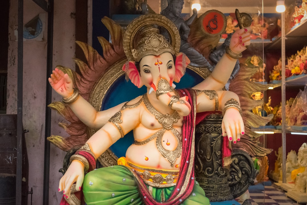 hindu deity statue in a room