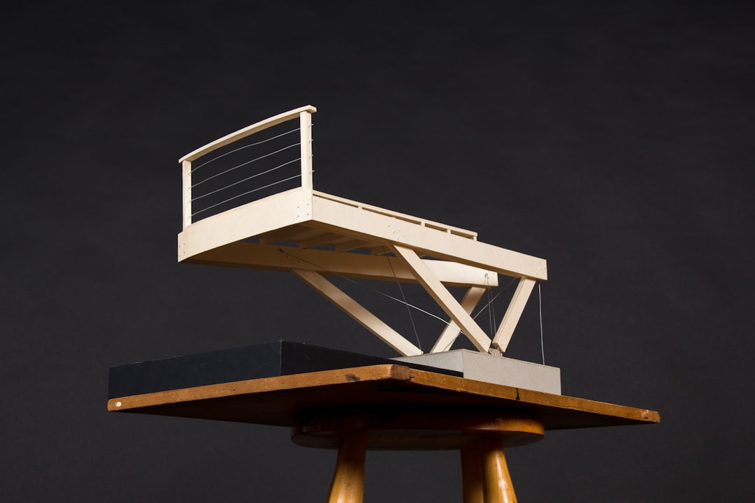 white and brown wooden tower,