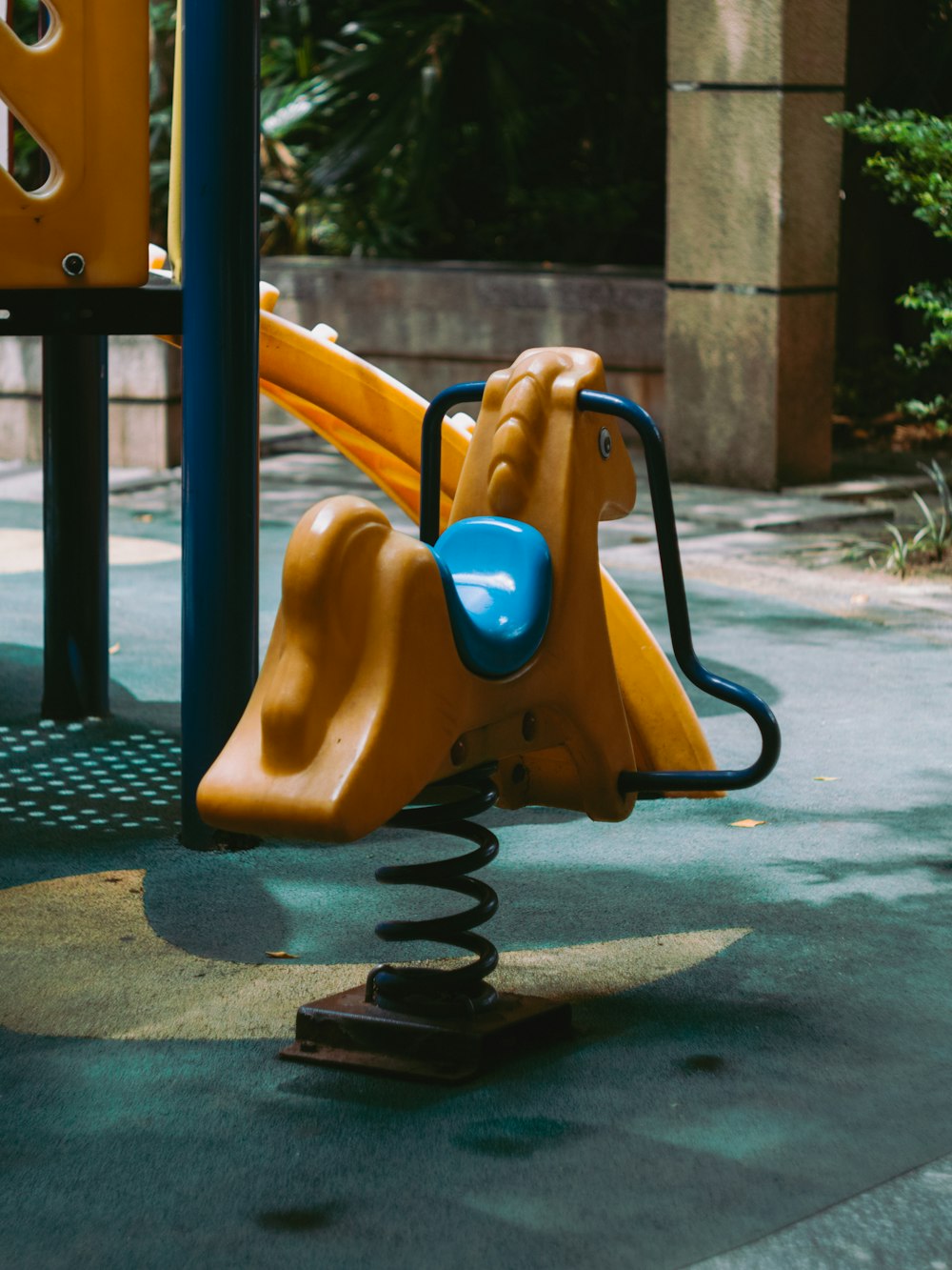 yellow and black plastic toy