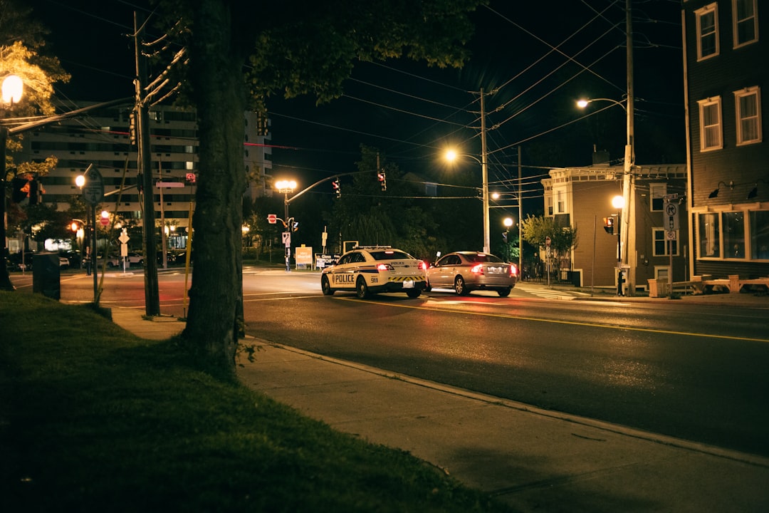 cars on road during night time