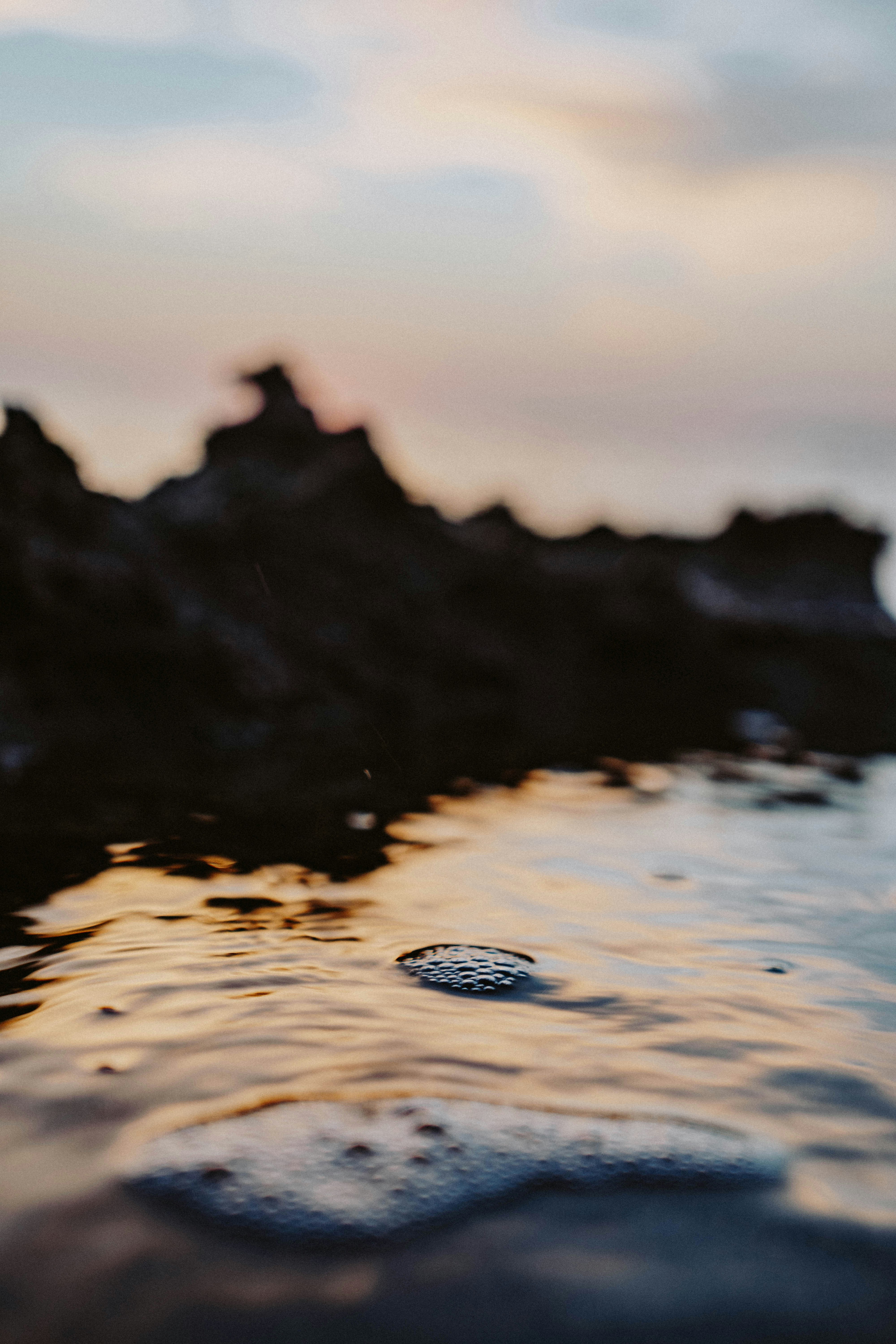 water drop on body of water