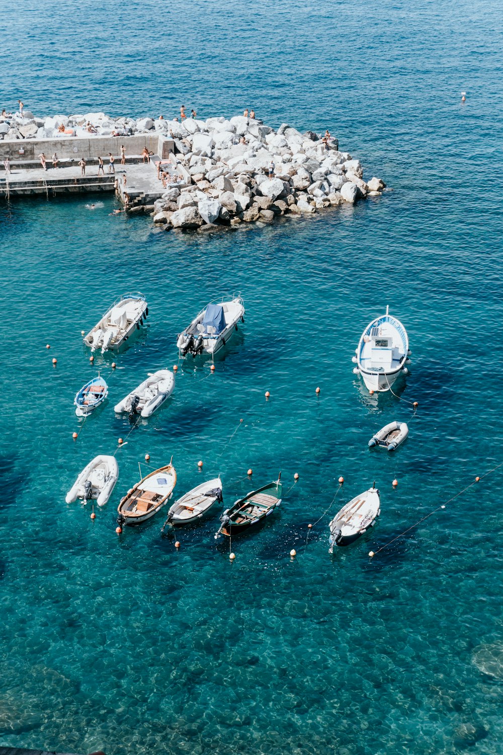 a bunch of boats that are in the water