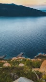 Sunset view over the 30-meter cliff with the ocean stretching 250° in Veracruz