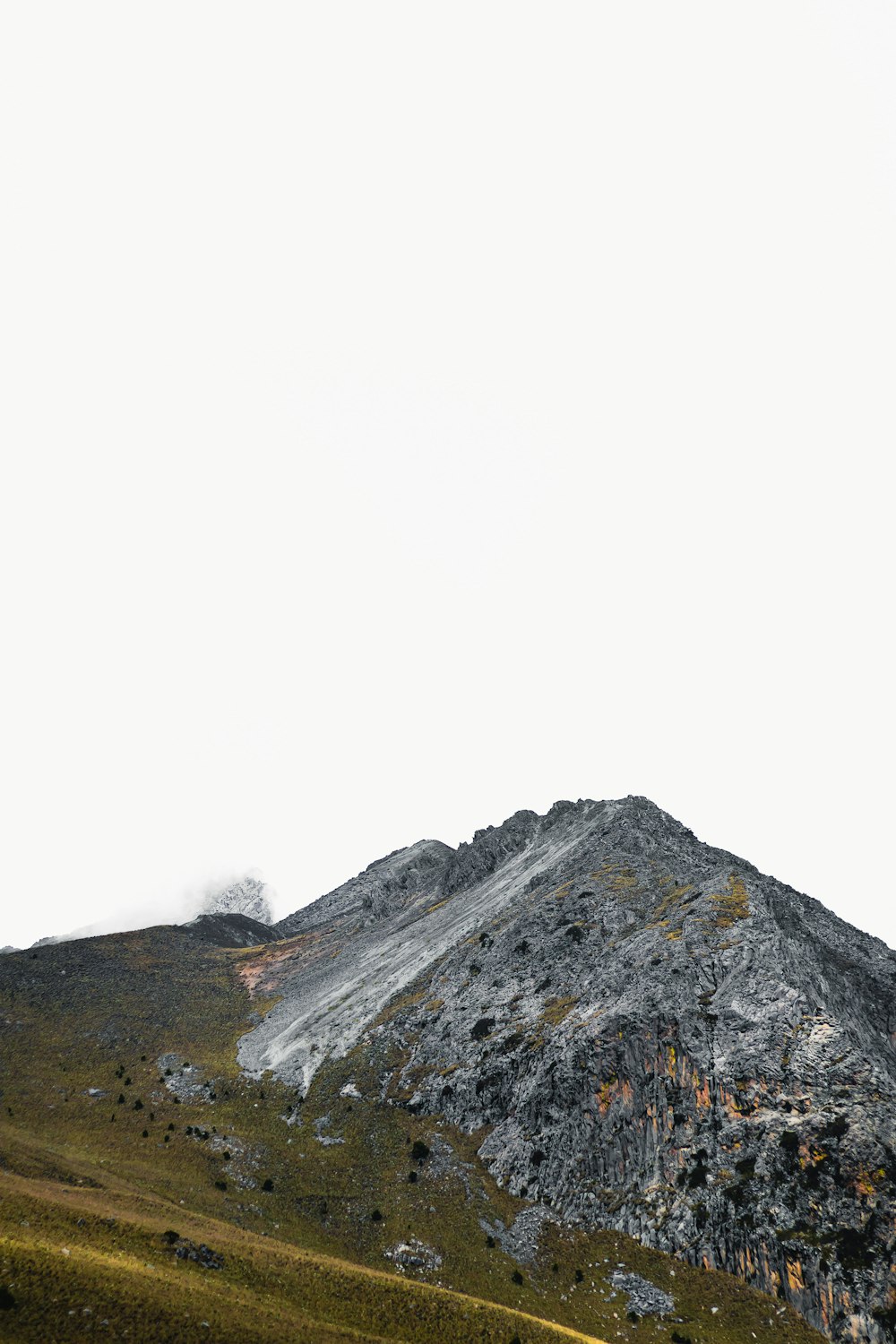 a very tall mountain covered in lots of snow