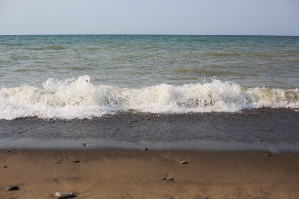 a view of the ocean from the beach