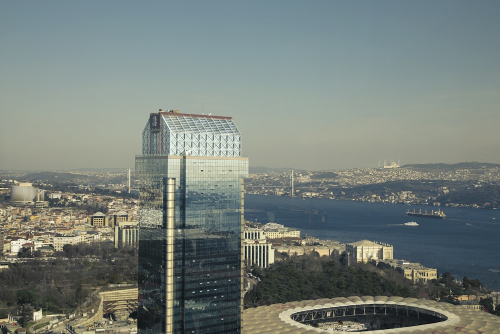 a view of a city and a body of water