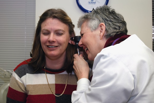 HearClear audiologist with patient