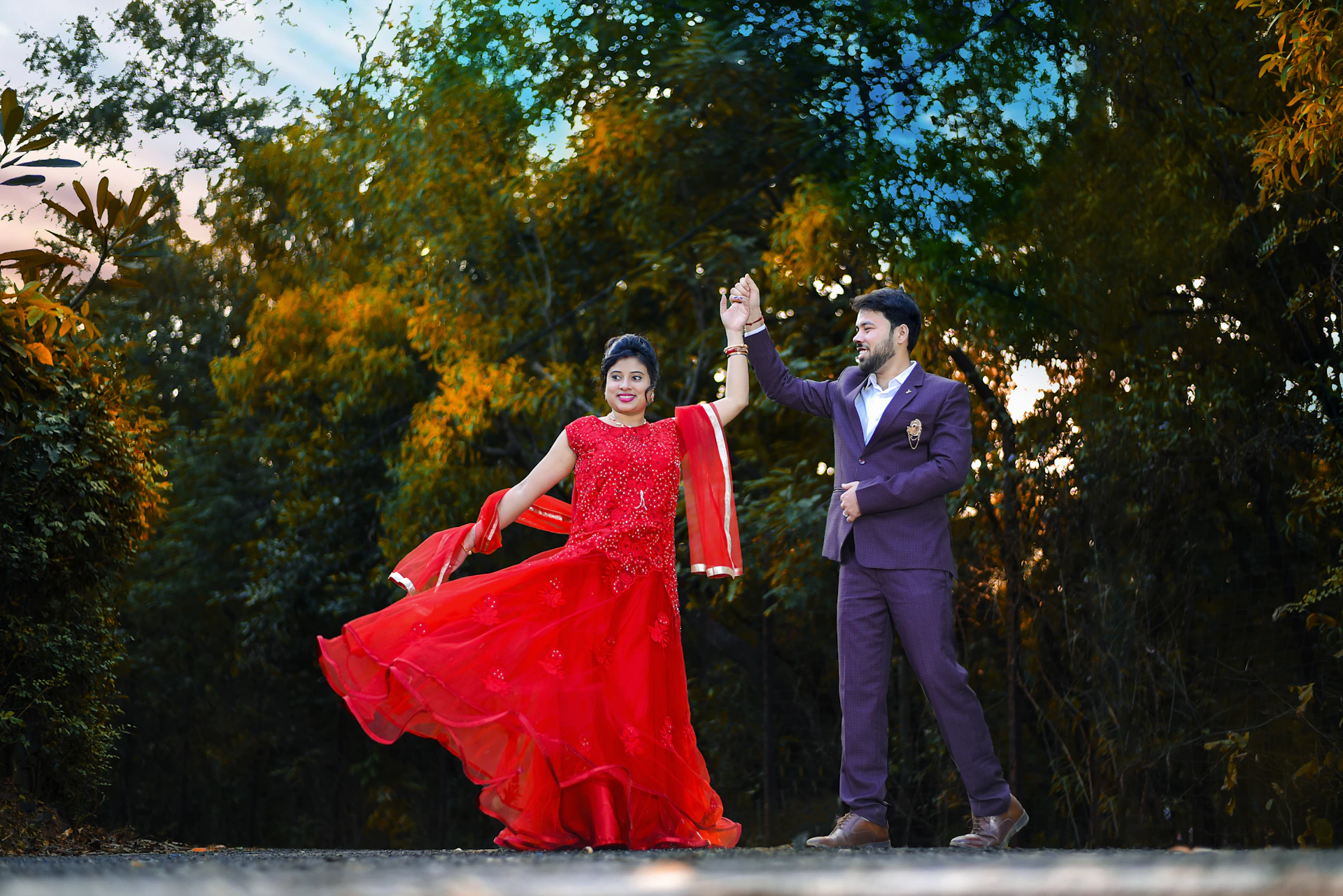 A couple dancing Latin at The Dance Circle studio