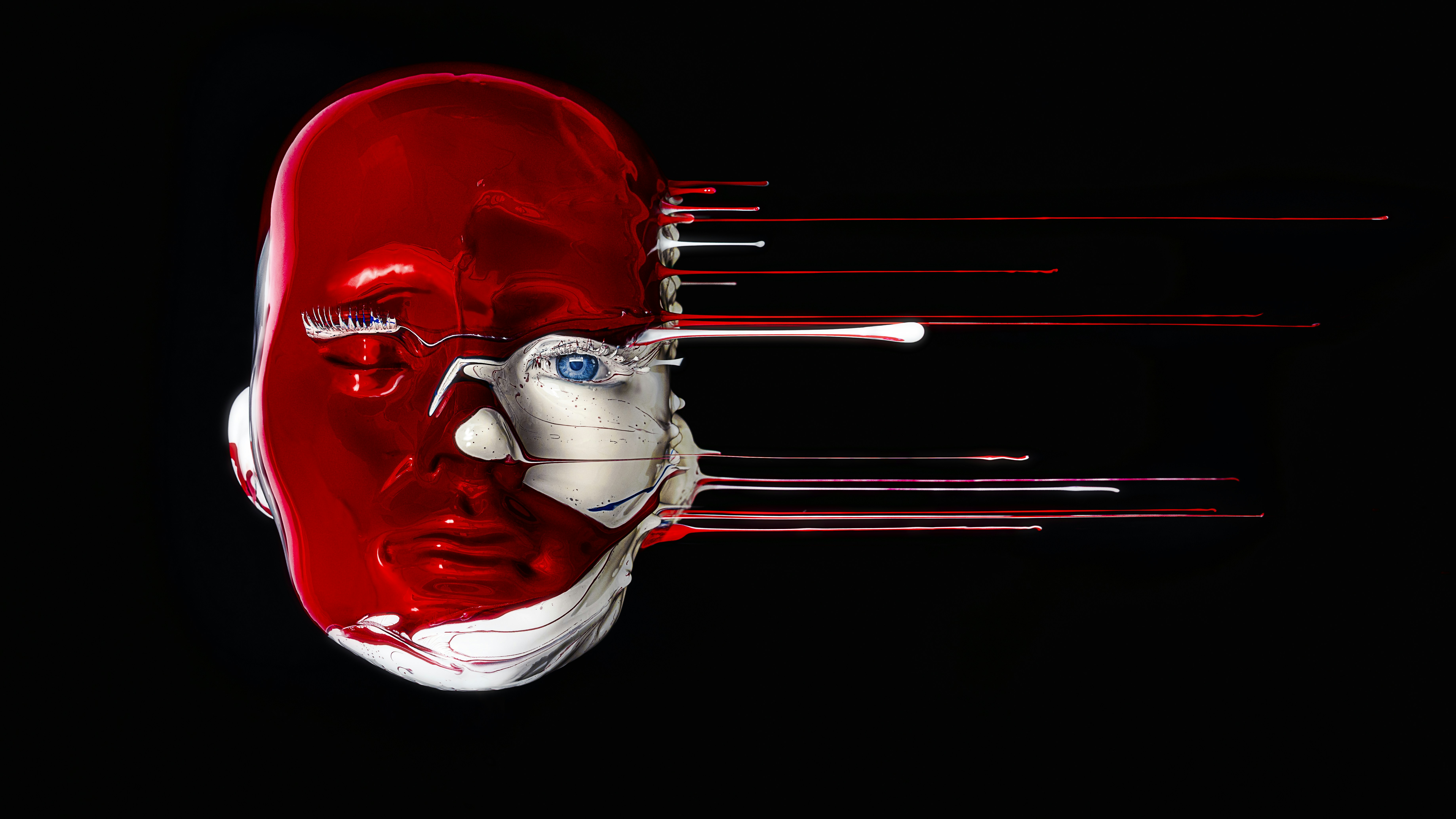 A History of Violence Pouring glossy paints over a face. Visit my site at: www.JayLammPhoto.com Purchase a print here: https://www.pictorem.com/458204/A%20History%20of%20Violence.html