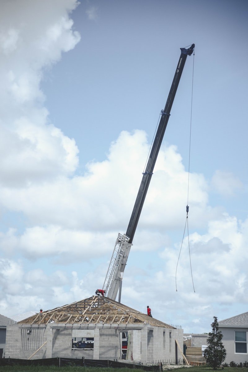 residential construction, housing development, apartment complex, building crane, new homes suburb