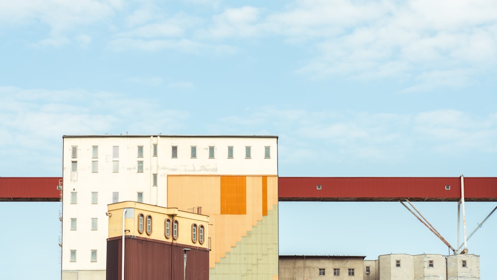 a tall building with a clock on the side of it