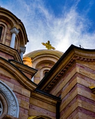 a church with a cross on top of it