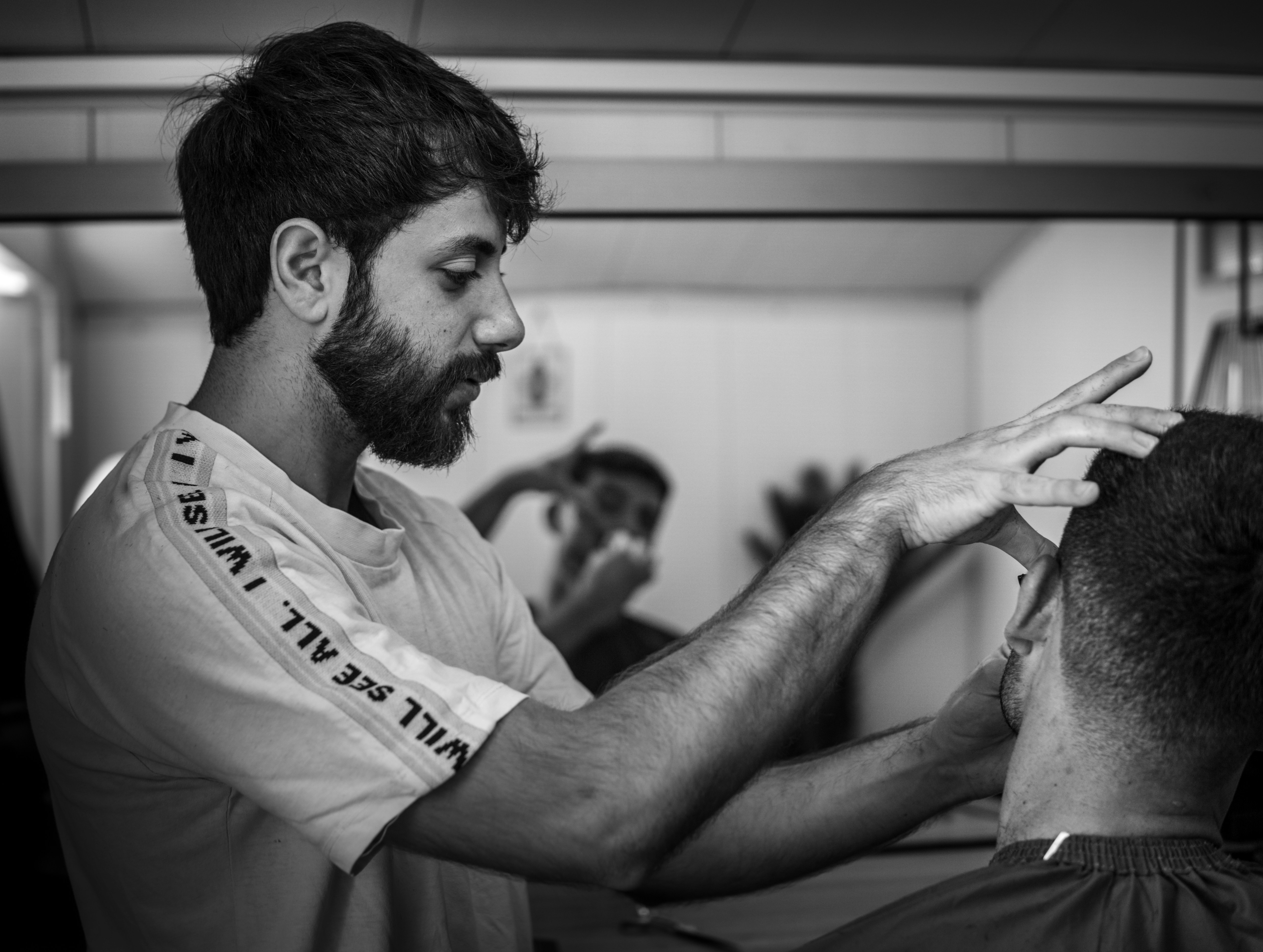 barber at work