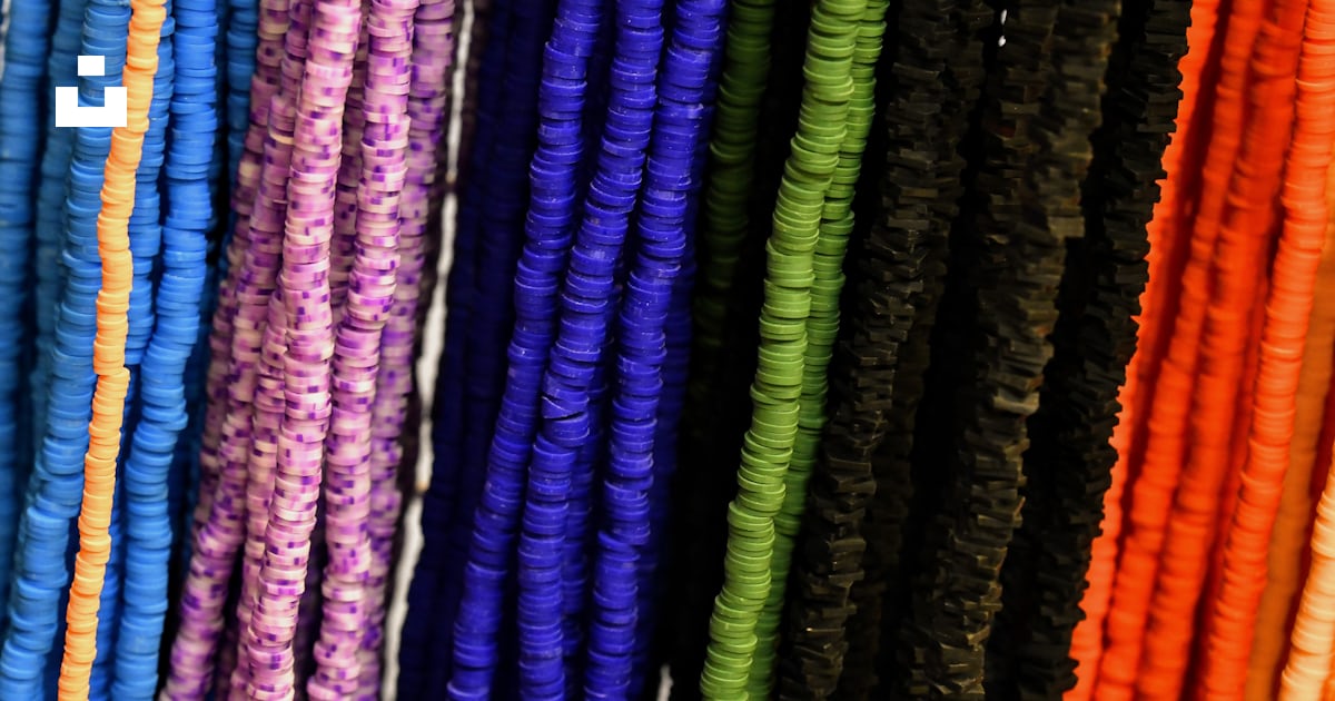 A close up of a bunch of different colored strings photo – Free Work ...