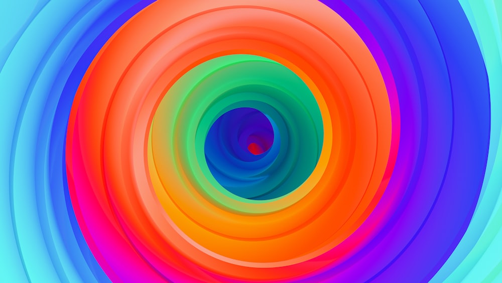 a colorful background with a circular design in the center