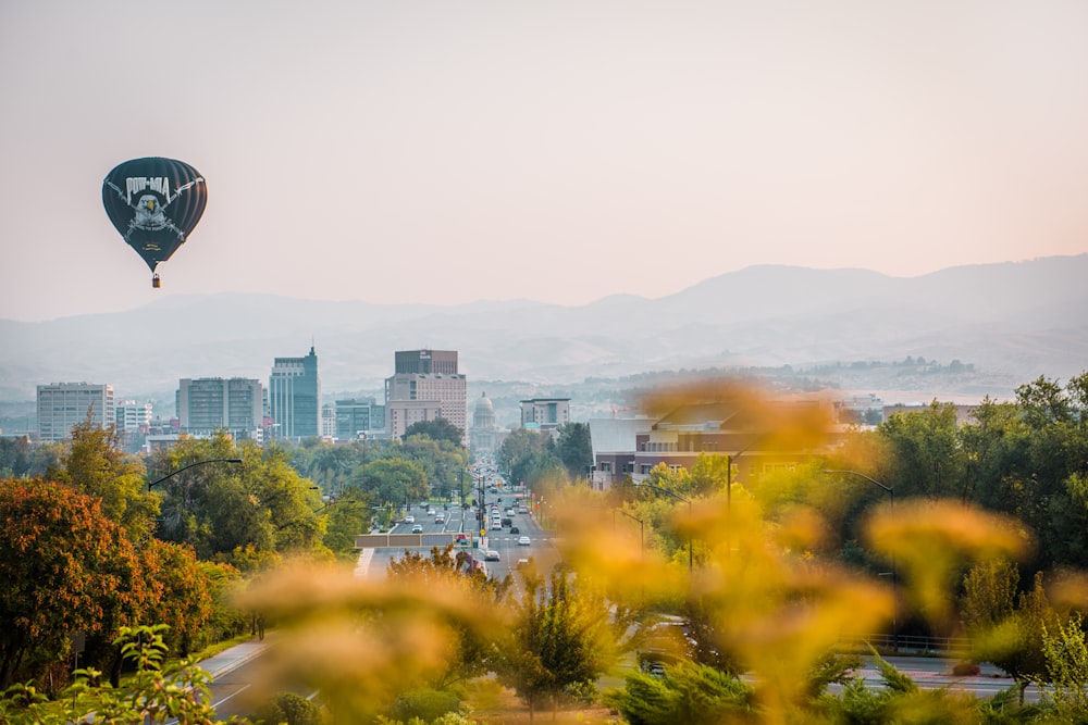 a large balloon in the sky