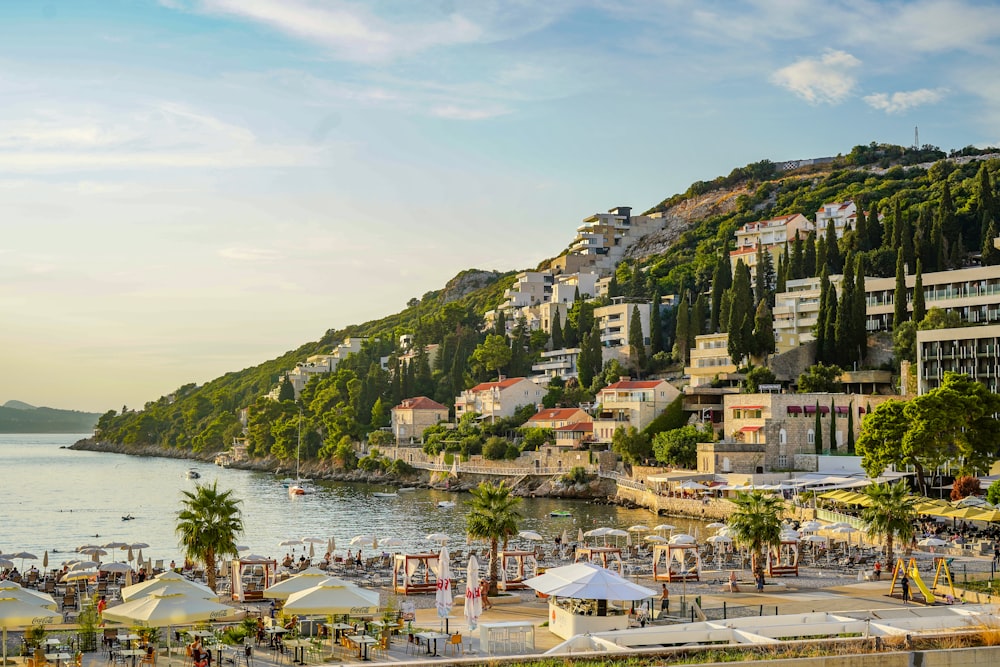 a view of a city next to a body of water