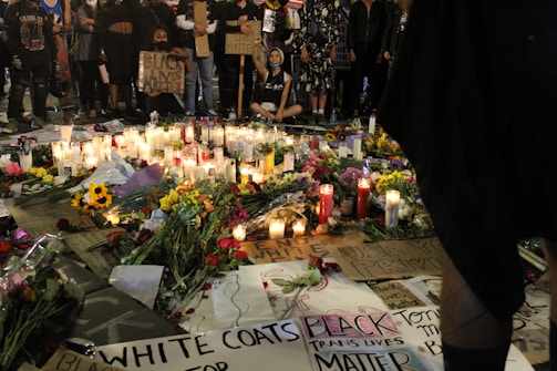 A peaceful candlelight vigil honoring Kada Scott.