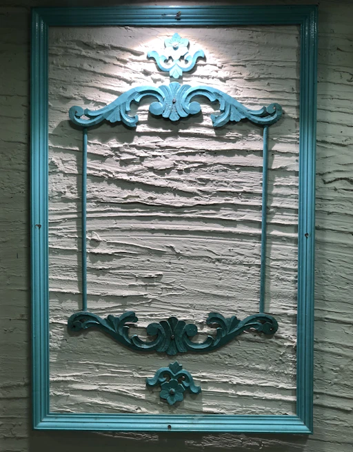 Custom laser-cut wooden frame showcasing intricate detailing and smooth finish