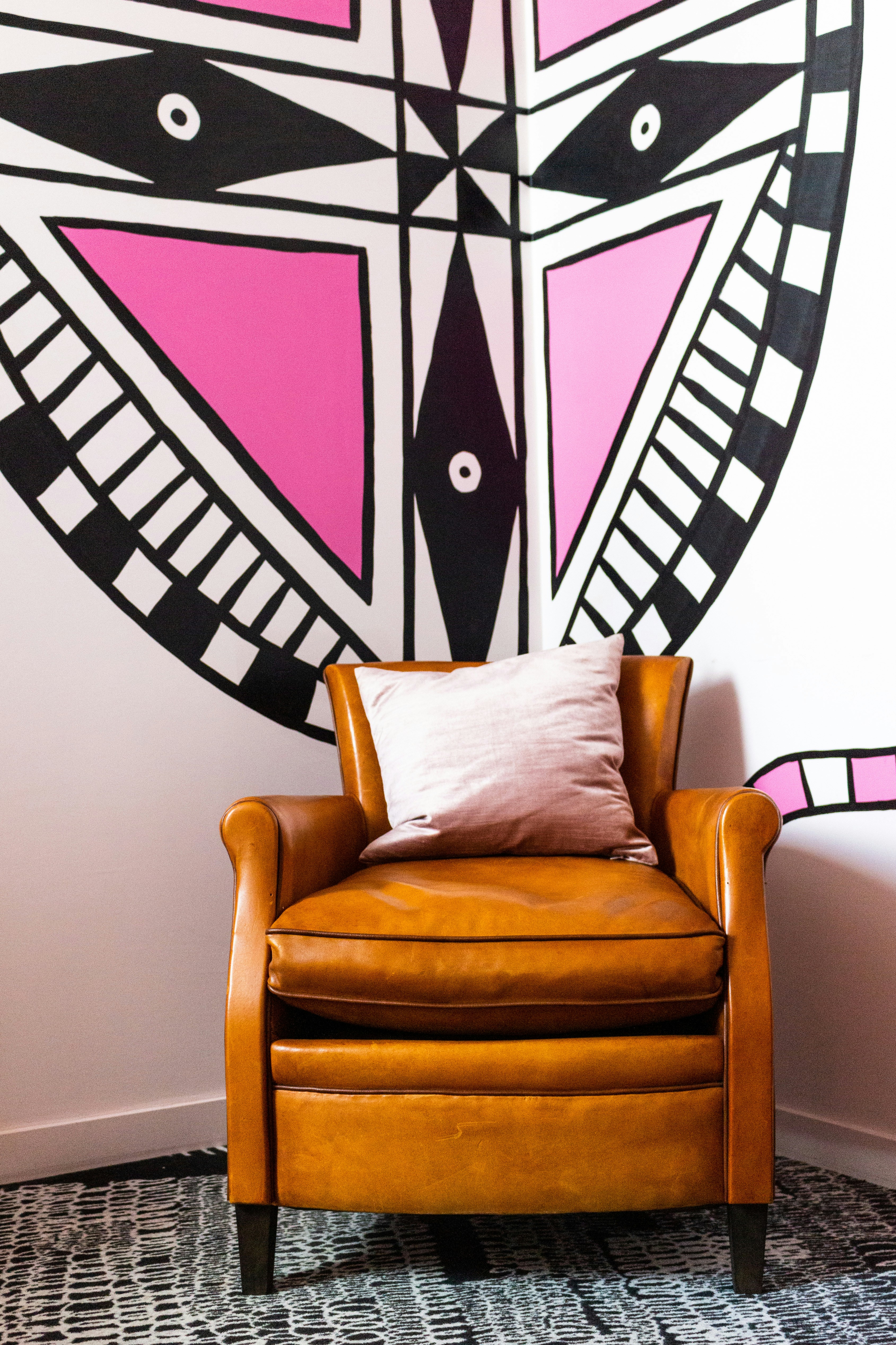 Dior Wall Art in a Chic Bedroom