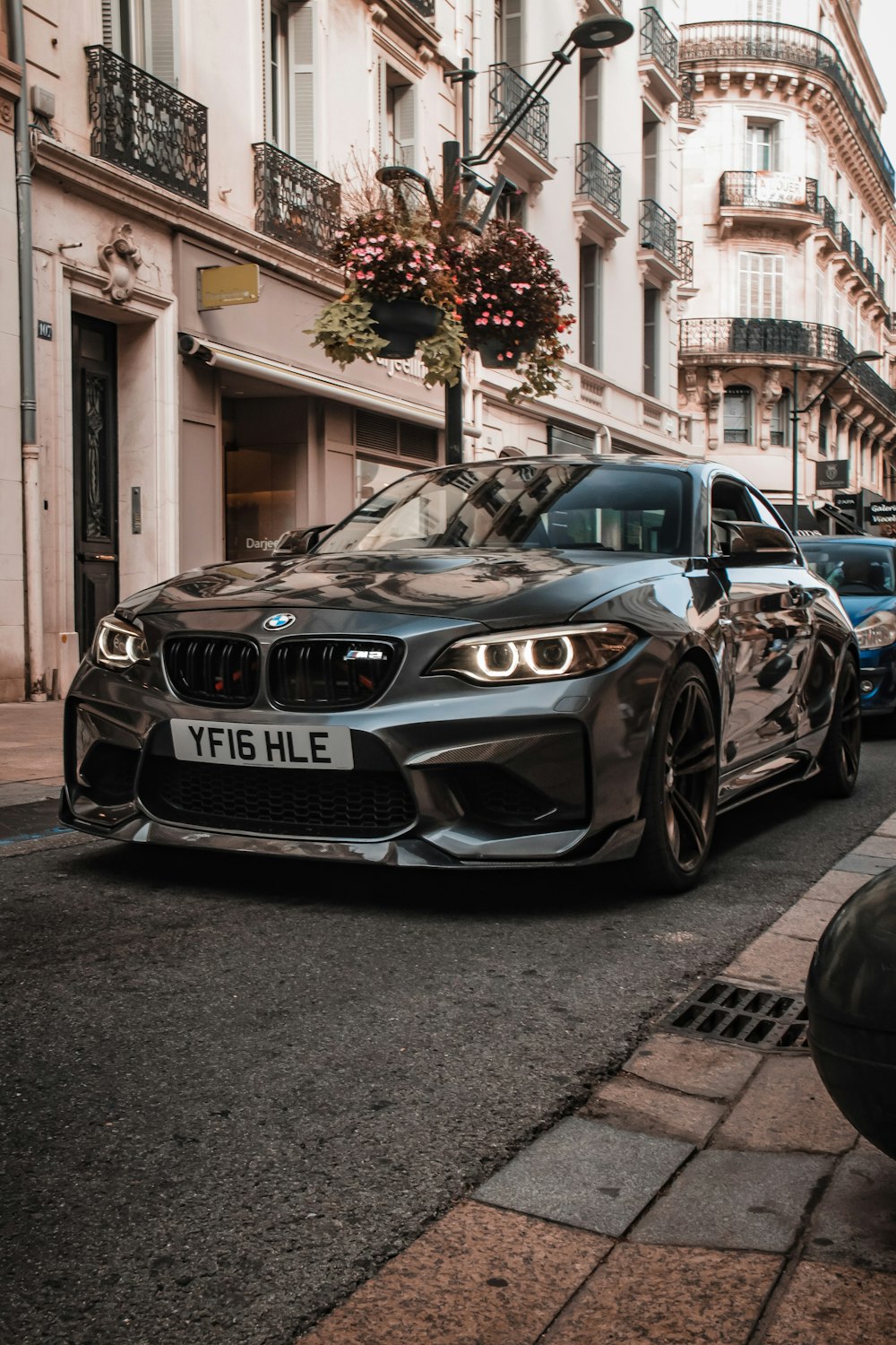 a car parked on the side of the road