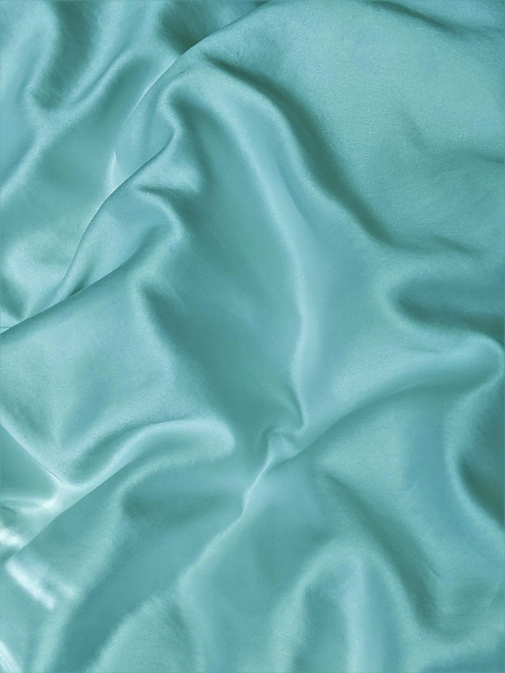 a close up view of a blue sheet