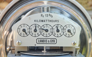 a close up of a clock with numbers on it
