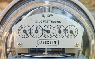 a close up of a clock with numbers on it