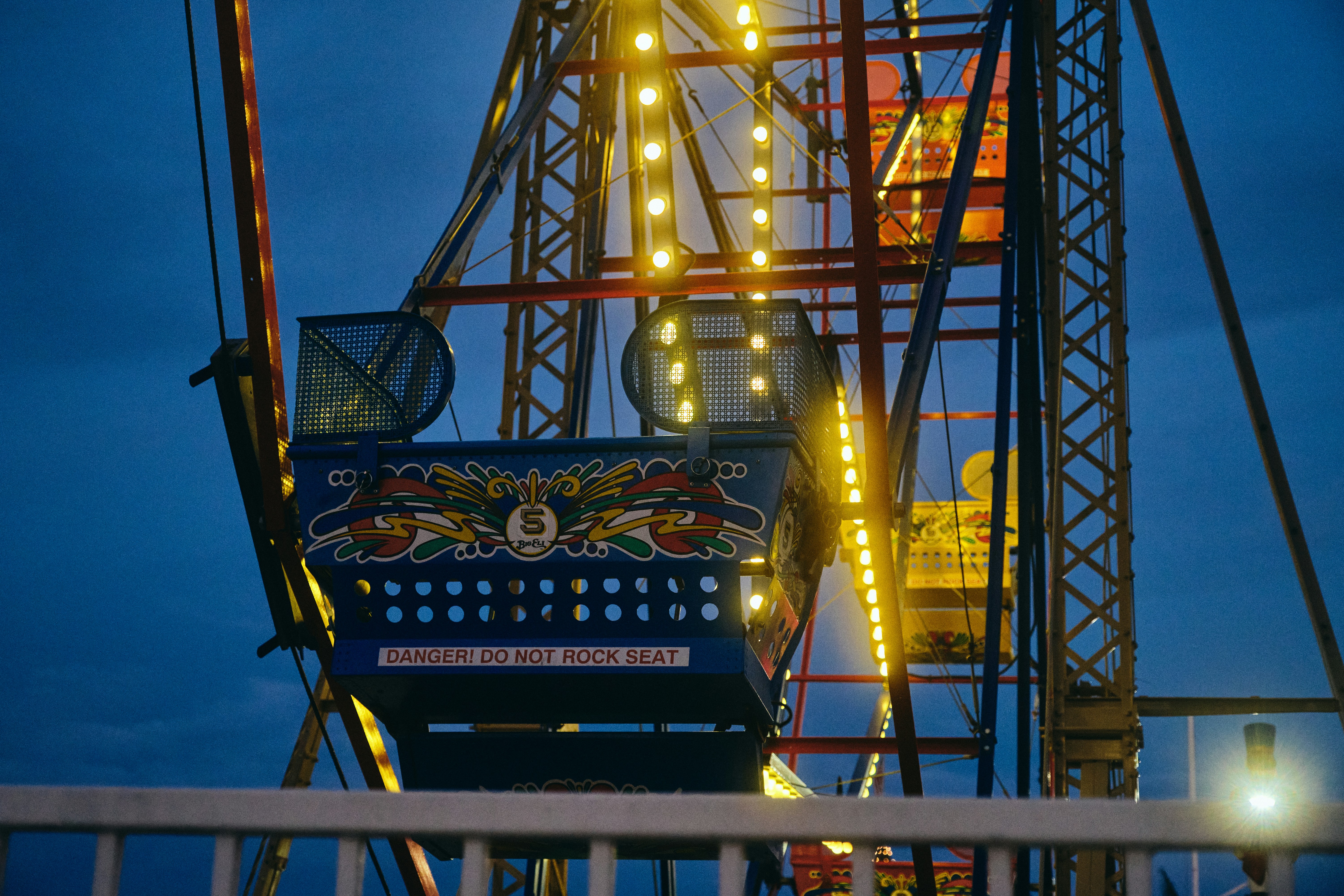 Carnival ride at night