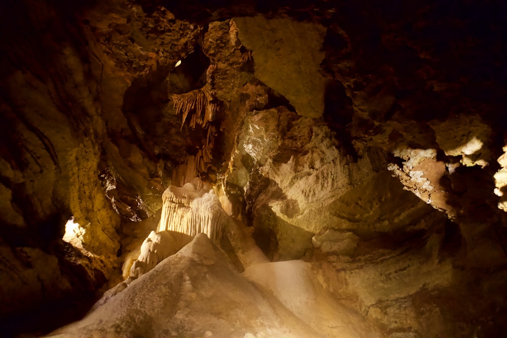 a cave filled with lots of cave like formations