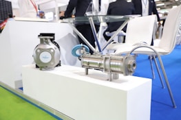 A display of various industrial products available for sale.